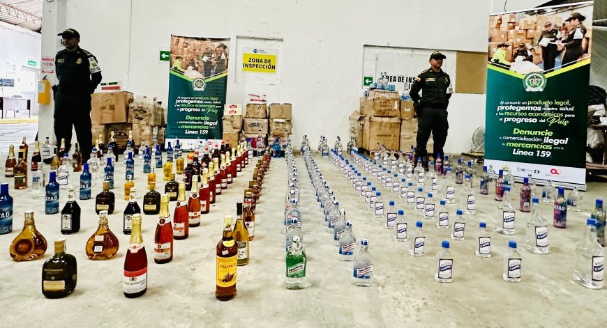 Policía Fiscal y Aduanera, en el área metropolitana de Bucaramanga incrementó planes de prevención contra el comercio ilícito de licores.