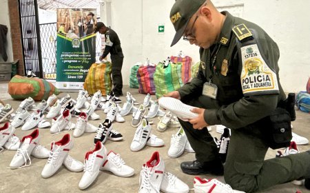 Más de 252 millones de pesos en calzado y confecciones de contrabando fueron incautados en controles aduaneros en Bucaramanga.