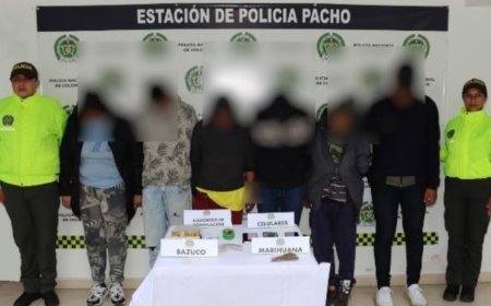 Cayó la banda delincuencial denominada “Los del Caño” por expender estupefacientes en pacho, Cundinamarca.