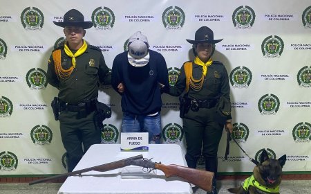 Un hombre fue capturado en el municipio de Facatativá por porte ilegal de arma de fuego.