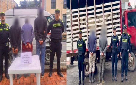 Capturas por abigeato en la vía Albán-Facatativá, también en Chocontá, Cundinamarca.