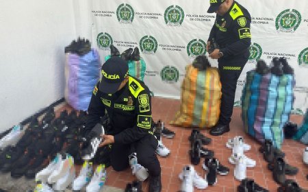 Desmantelada fábrica ilegal de calzado en Bucaramanga
