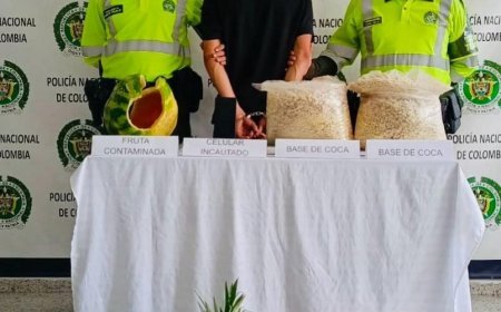 Transportaba base de cocaína dentro de varias sandías.