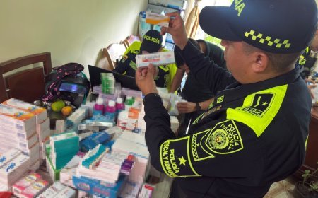 La policía fiscal y aduanera, evita la comercialización ilegal de insumos médicos de uso institucional