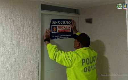 Los activos afectados, avaluados en más de 2.490 millones de pesos, fueron ocupados diligencias realizadas, con apoyo de la Policía Nacional