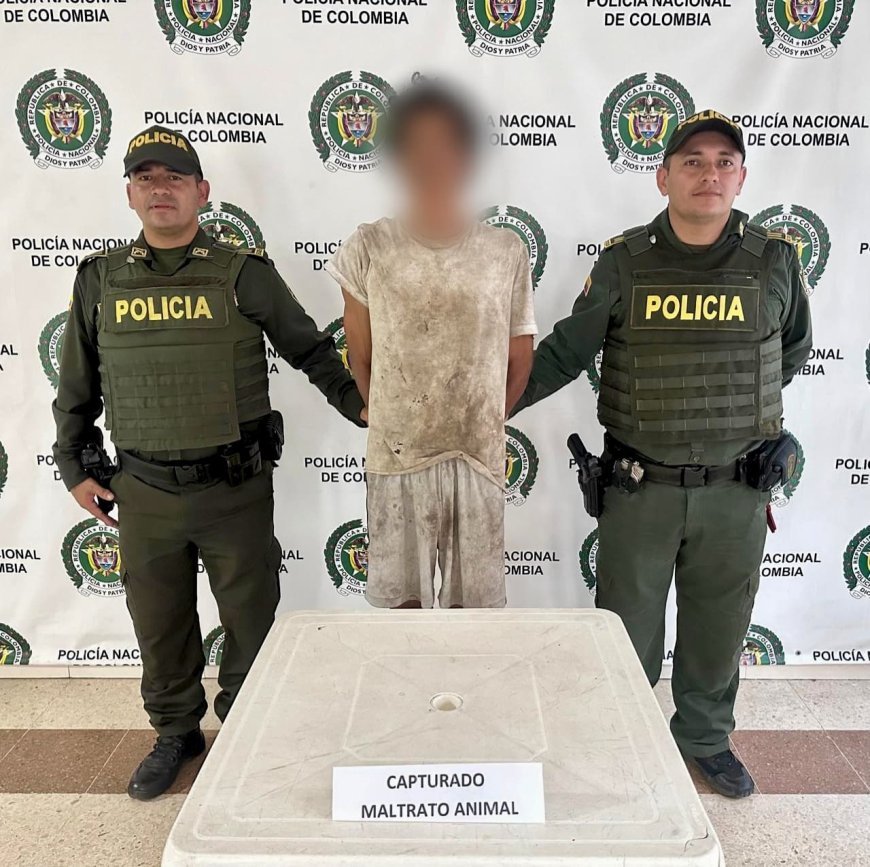 Captura por Maltrato Animal Bajo la "Ley Ángel" en Puerto Salgar, Cundinamarca.
