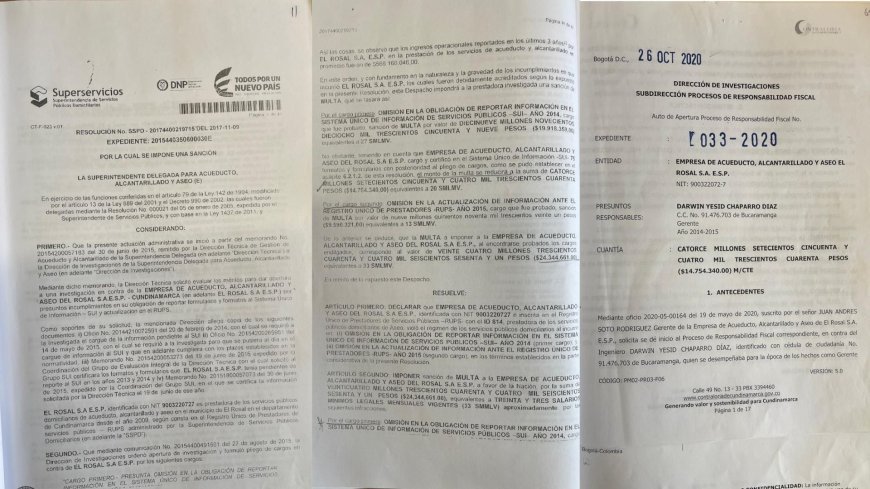 Contraloría de Cundinamarca emite fallo de responsabilidad fiscal por daño patrimonial en El Rosal