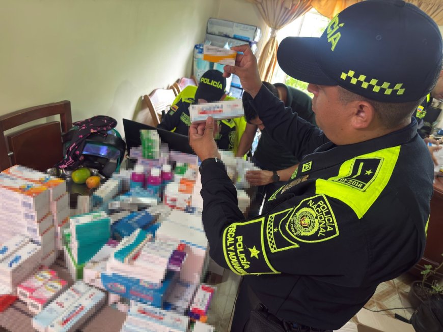 La policía fiscal y aduanera, evita la comercialización ilegal de insumos médicos de uso institucional