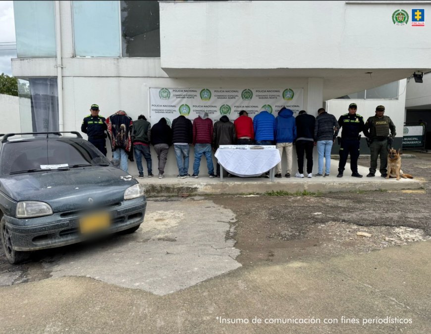 Judicializados presuntos integrantes de grupo delincuencial dedicado al tráfico local de estupefacientes en Zipaquirá