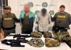 Capturadas dos personas en El Colegio, Cundinamarca; sorprendidos con fusiles y otro material bélico.