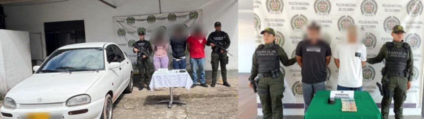 Desarticulan dos bandas criminales dedicadas a la extorsión en Cundinamarca.