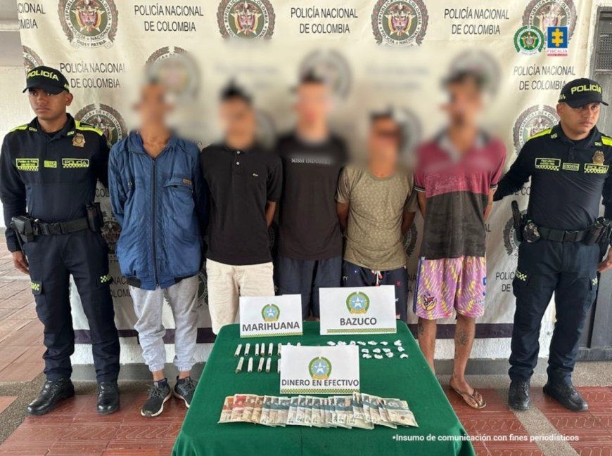 Desarticulado grupo delincuencial que estaría involucrado en el tráfico local de estupefacientes en Flandes, Tolima.
