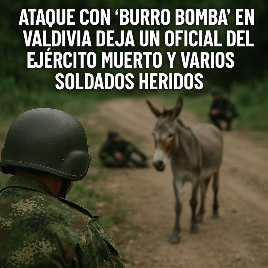 Ataque con ‘burro bomba’ en Valdivia deja un oficial del Ejército muerto y varios soldados heridos