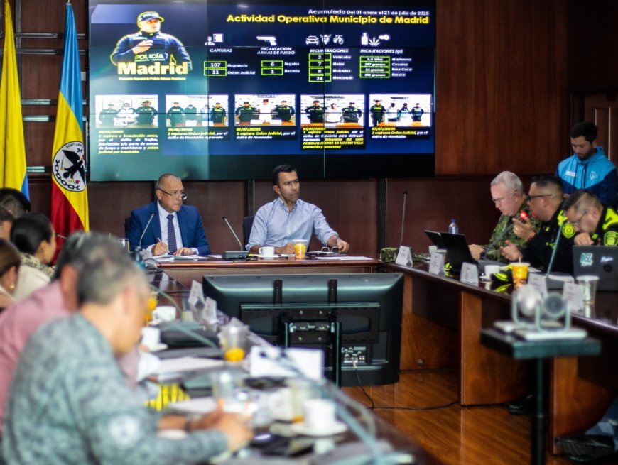 Jorge Rey, gobernador de Cundinamarca toma acciones ante crisis de seguridad en Madrid, Cundinamarca.