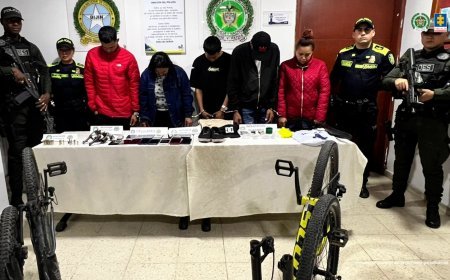 Asegurados cinco presuntos responsables del tráfico local de estupefacientes en Funza, Cundinamarca