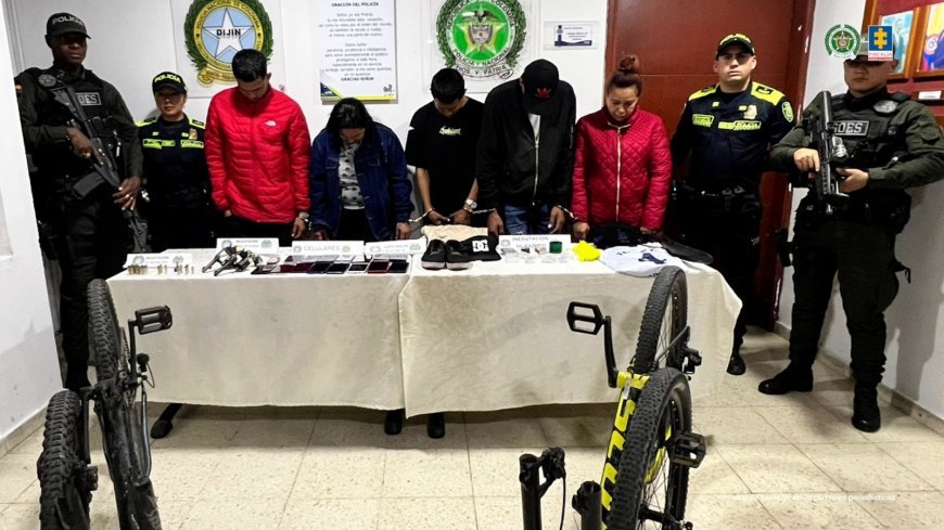 Asegurados cinco presuntos responsables del tráfico local de estupefacientes en Funza, Cundinamarca