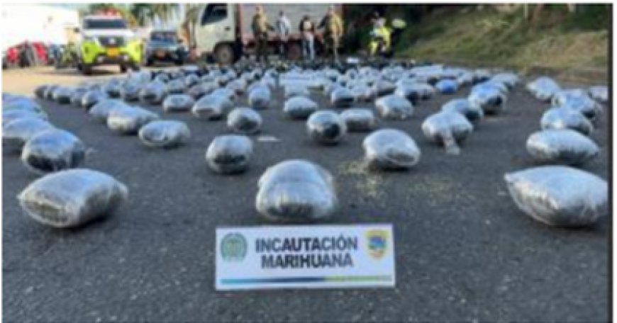 La policía nacional incautó 170 kilos de marihuana ocultos entre cerveza