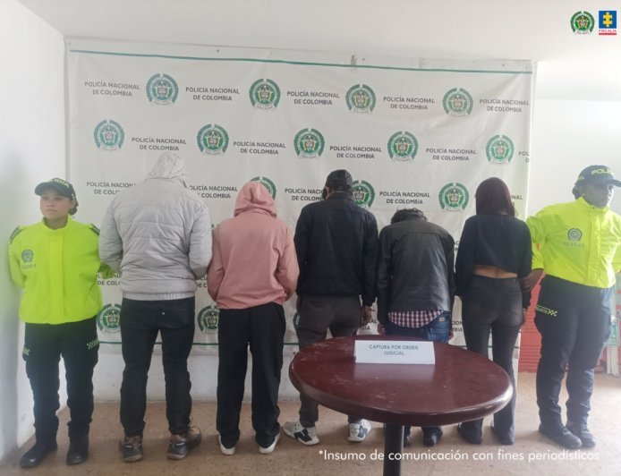 En Funza, Cundinamarca fueron judicializadas cinco personas señaladas de expendio de estupefacientes.