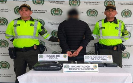 La Policía Nacional capturó a un joven cuando intentaba transportar estupefaciente fajado a su cuerpo, en la vía Fusagasugá-Bogotá.