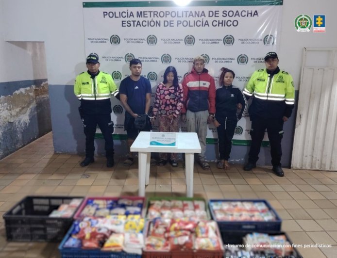 Presuntos implicados en el hurto a un supermercado en Soacha, Cundinamarca fueron judicializados