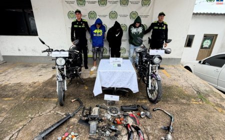ASEGURADOS PRESUNTOS INTEGRANTES DE GRUPO DELICTIVO DEDICADO AL HURTO DE MOTOCICLETAS EN CUNDINAMARCA