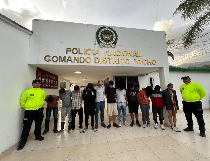 Cae en Pacho la banda 'Los del San José': 11 capturados por presunto microtráfico cerca de colegios y espacios públicos